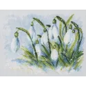 Cross-Stitch Kit "Early snowdrops" M585