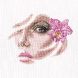 Kit point de croix "Orchidée tropicale" RTOM566