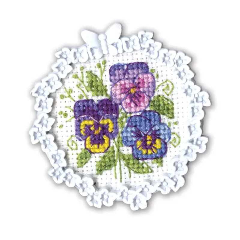 Miniature embroidery & cross stitch kit with frame RTOFA031