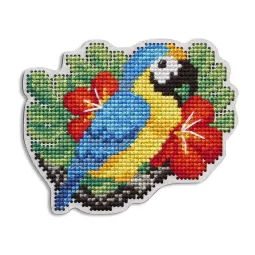 Kit de point de croix avec forme en bois perforée RTOEHW050