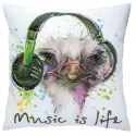 Cross-stitch kit with printed background "Music is life" DT-M018