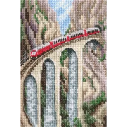 Kreuzstich-Set "Landwasserviadukt" RTOC303