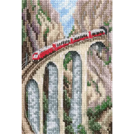 Kit point de croix "Viaduc de Landwasser" RTOC303