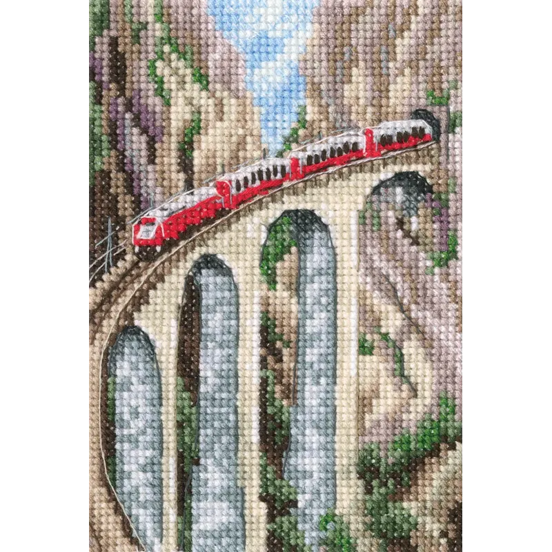 Kryželiu siuvinėjimo rinkinys „Landwasser viadukas“ RTOC303