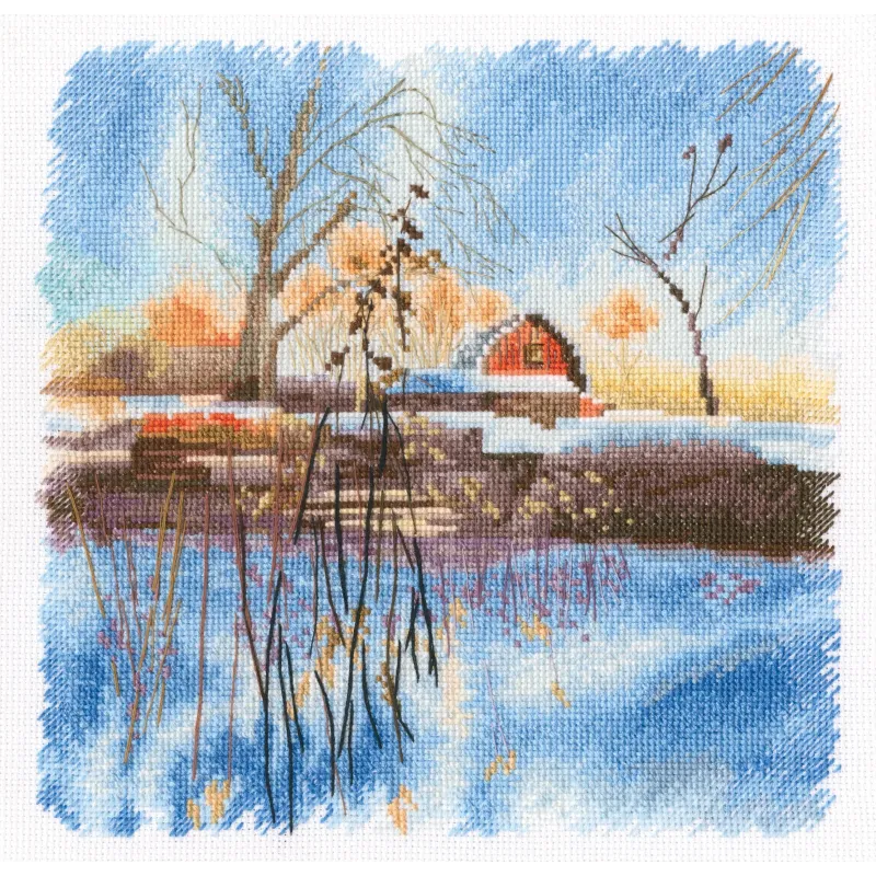 Cross-stitch kit "Frost and sun" M888