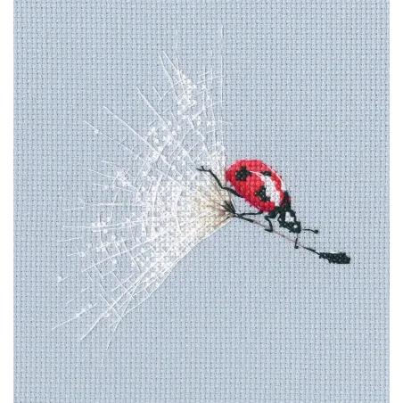Cross-stitch kit "On the dandelion's parachute" M756