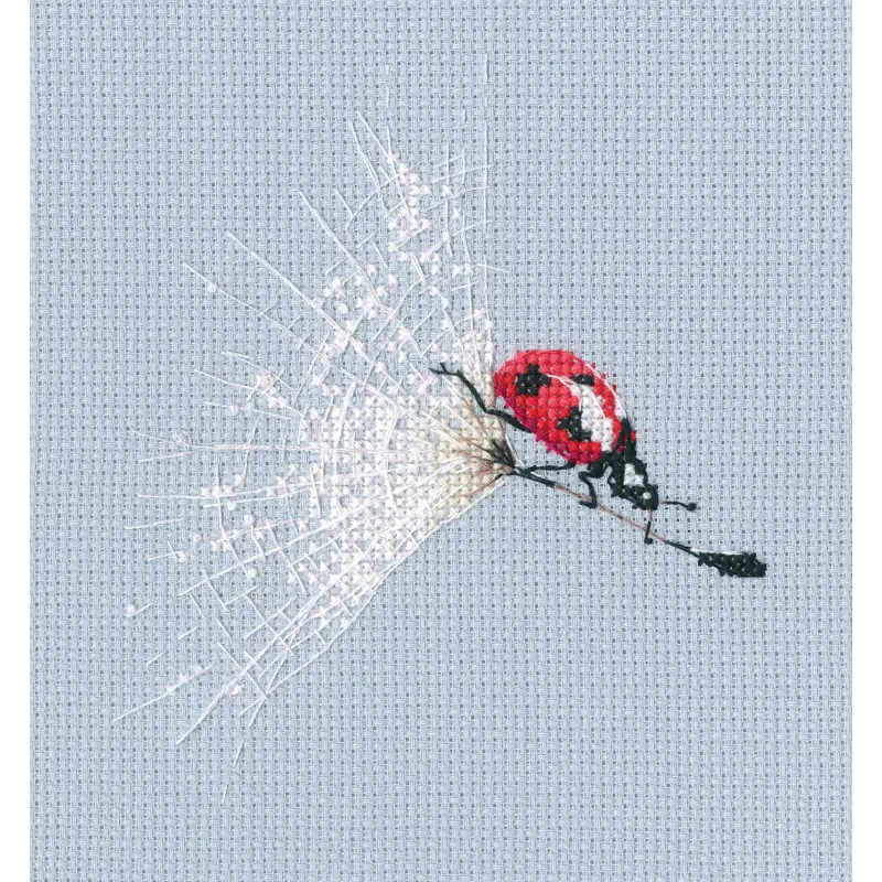 Cross-stitch kit "On the dandelion's parachute" M756