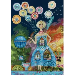 Kit point de croix "Thé de pissenlit" RTOM699