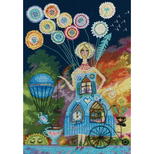 Cross-stitch kit "Dandelion tea" M699