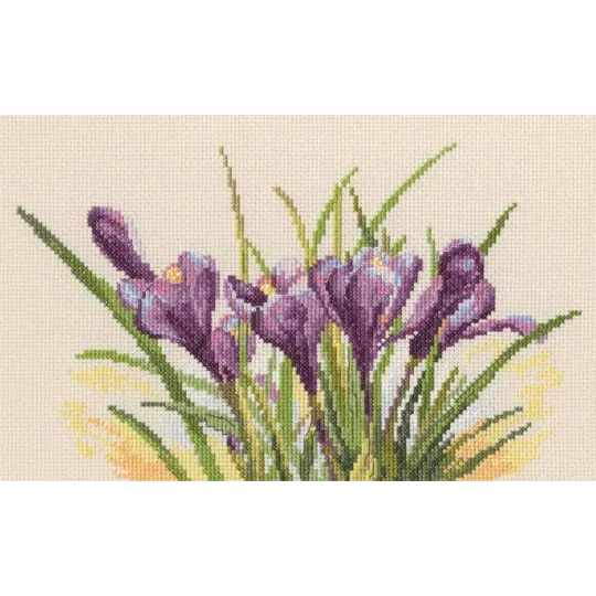 Cross-Stitch Kit "Spring crocuses" M584