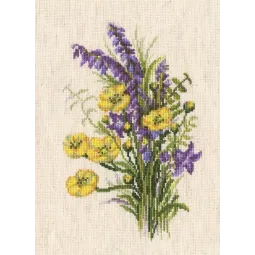 Kryželiu siuvinėjimo rinkinys "BOUQUET WITH BUTTERCUP" RTOM527