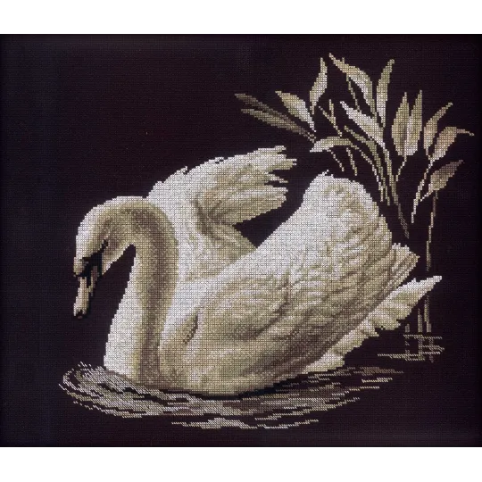 Cross-stitch kit ''Swan'' M211