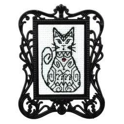 Miniature embroidery & cross stitch kit with frame FA024