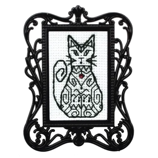 Miniature embroidery & cross stitch kit with frame RTOFA024