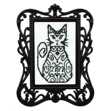 Miniature embroidery & cross stitch kit with frame RTOFA024