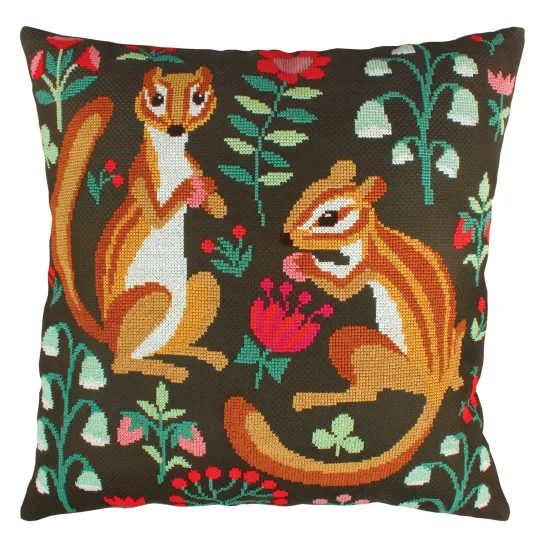 Kit point de croix "Blaireaux sur le bord" RTOCU007