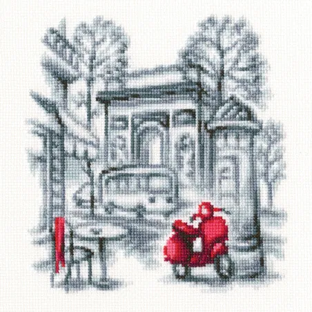 Cross-stitch kit "On the streets of Paris" C333