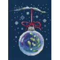 Cross-stitch kit "Ball with a sprig of mistletoe" C290