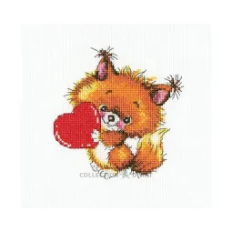 Cross-stitch kit "Kind heart" 14x14 cm C216
