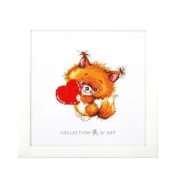 Cross-stitch kit "Kind heart" 14x14 cm C216