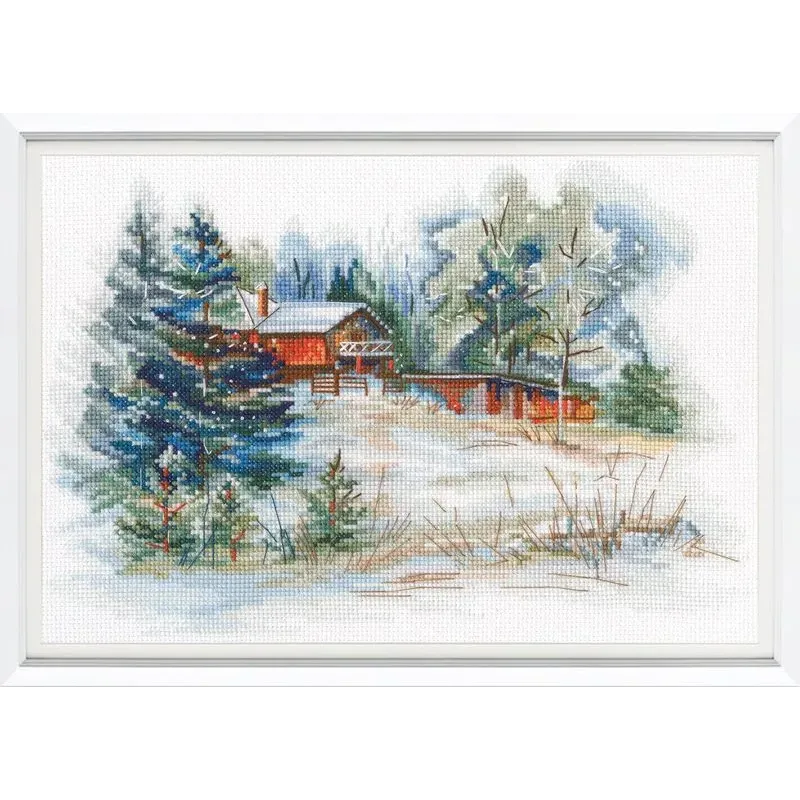 Kit point de croix "Esquisse d'hiver" RTOM875