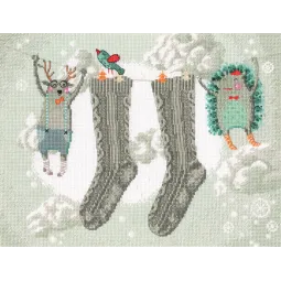 Kit point de croix "Soins d'hiver" RTOM651