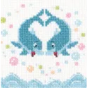 Cross-stitch kit "Dolphin love" H289