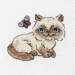 Kryželiu siuvinėjimo rinkinys "Fluffy Baksie" H229