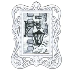 Miniature broderie & point de croix avec cadre RTOFA009