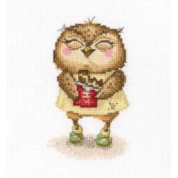 Cross-stitch kit "Chocolate bits in silver foil" C233