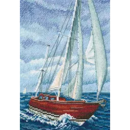 Cross-stitch kit "With the flavour of salt, wind and sun" M849