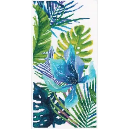 Набор для вышивания крестом «Синий цветок» RTOM747