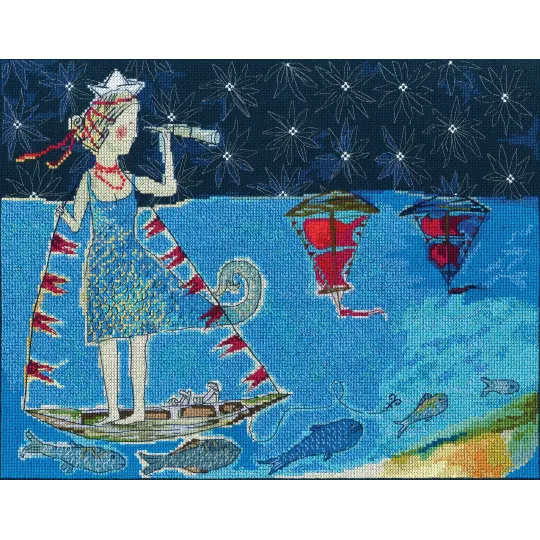 Cross-stitch kit "Scarlet Sails" M698