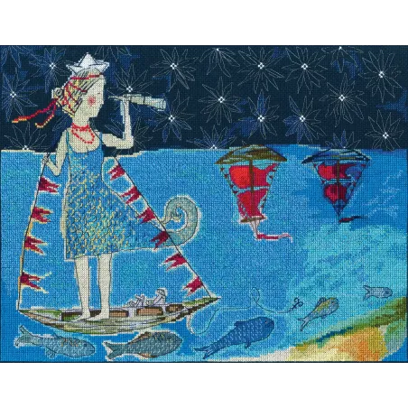 Cross-stitch kit "Scarlet Sails" M698