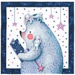 Kit point de croix "Lire les étoiles" RTOCU069