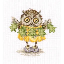 Cross-stitch kit "Christmas tree necklace" C229