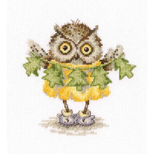 Cross-stitch kit "Christmas tree necklace" C229