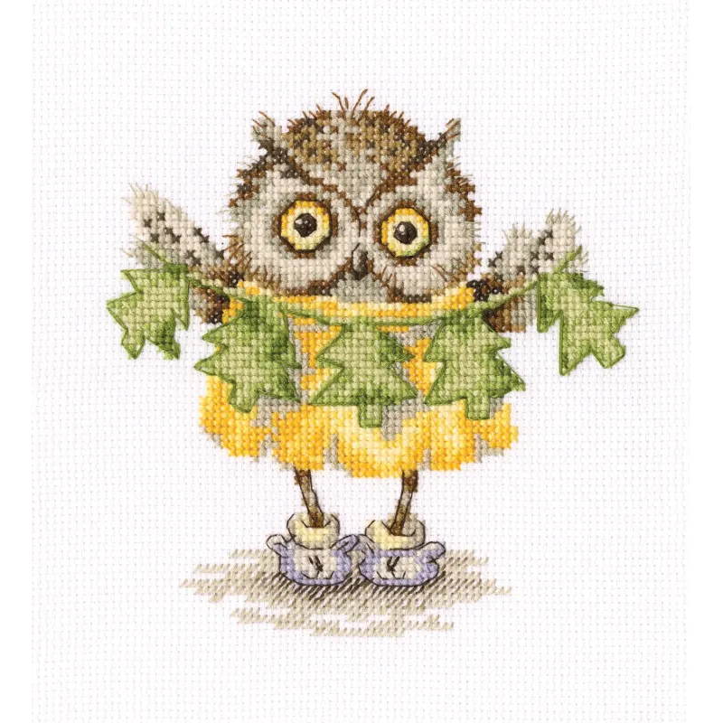 Cross-stitch kit "Christmas tree necklace" C229