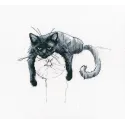 Kreuzstich-Set "Unter schwarzen Katzen" M666