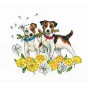 Cross-stitch kit "Running for dandelions" C301