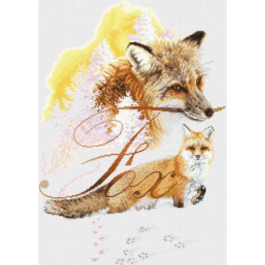 Cross-stitch kit "Fox" M784