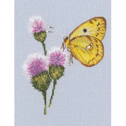 Набор для вышивания крестиком "Полет к цветку" RTOM752