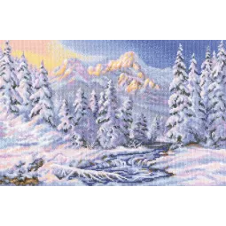 Набор для вышивания крестом "Под очарованием зимы" M602