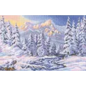Cross-stitch kit "Under a charm of the winter" M602