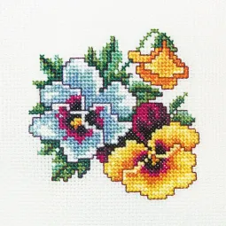 Kryželiu siuvinėjimo rinkinys "Pansy" H242