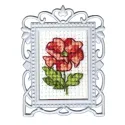 Miniature embroidery & cross stitch kit with frame FA028
