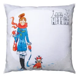 Kit point de croix "Promenade d'hiver" RTOCU035