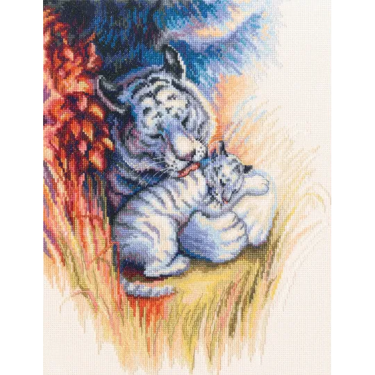 Kryželiu siuvinėjimo rinkinys „Kai užaugsite ir tapsite stiprūs“ M892