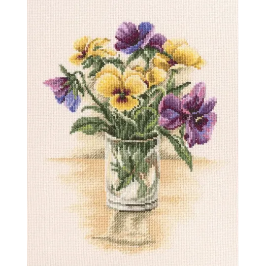Cross-stitch kit "Vintage violets" M560