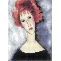 Cross-stitch kit "Red-haired girl" EH335